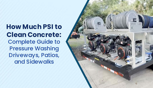 How Much PSI to Clean Concrete: Complete Guide to Pressure Washing Driveways, Patios, and Sidewalks