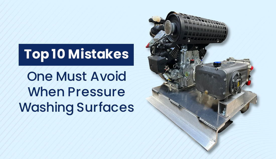 Top 10 Mistakes One Must Avoid When Pressure Washing Surfaces