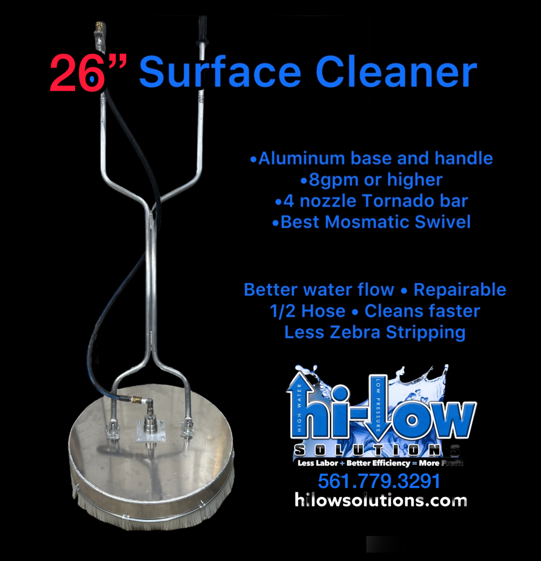 HILOW 26” Handle Surface Cleaner— NEW & IMPROVED