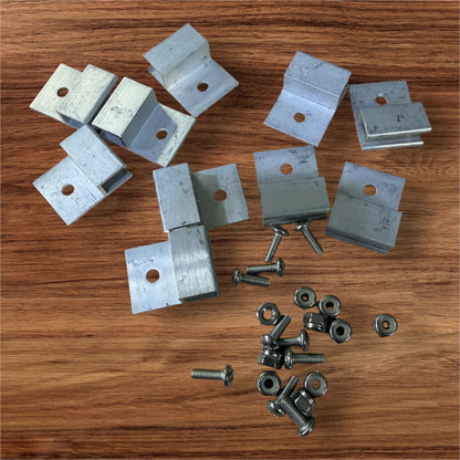 Surface cleaner brush clips