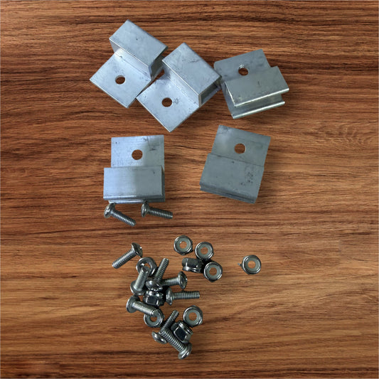 Surface cleaner brush clips