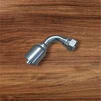 #8 JIC Female x 1/2” Pressure Hose Crimp - 90° Elbow