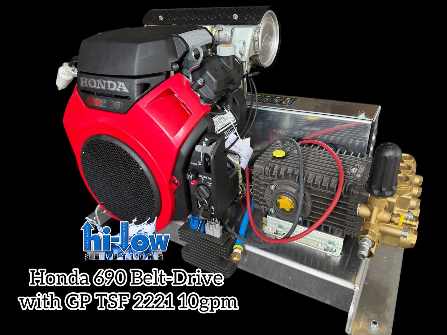 Hi-Low Honda 3000 PSI @ 10gpm Pressure Washer