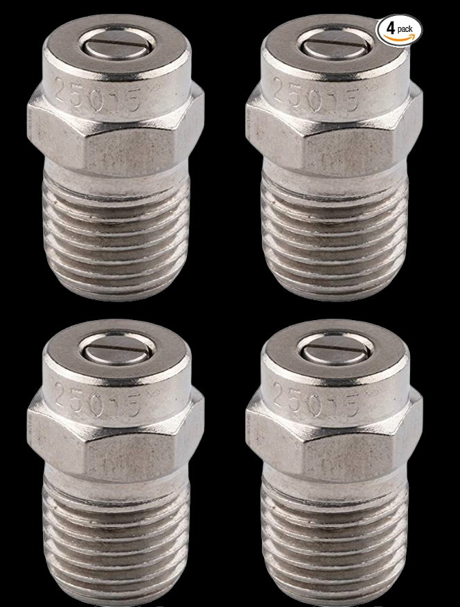 25° Nozzles FREE Shipping Set of 4
